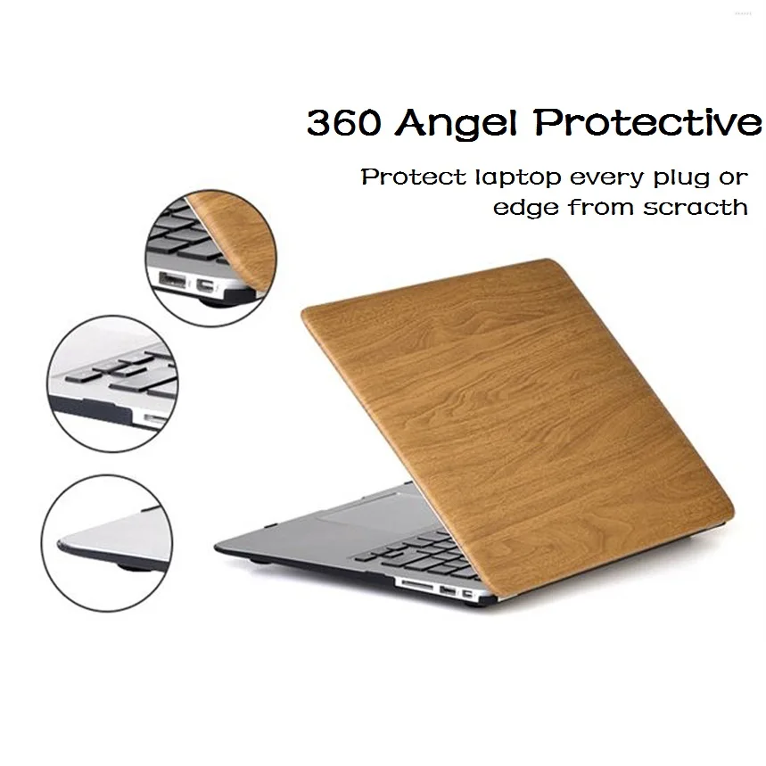 Печатный чехол для Macbook Pro 13 15 CD ROM Деревянный Жесткий A1278 A1286 Mac book Air Retina 11 12 Touch