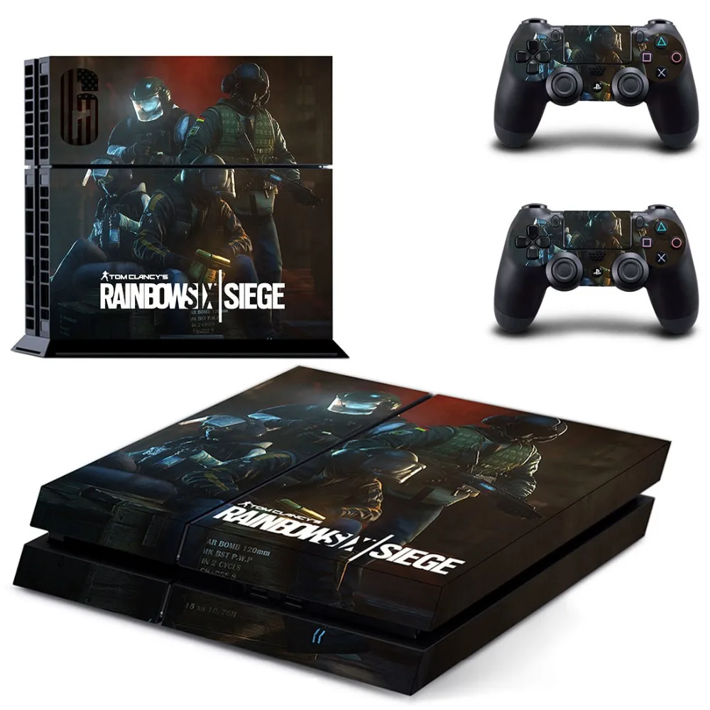Наклейка Tom Clancy's Rainbow Six Блокировка PS4 наклейка для консоли PlayStation 4 и 2