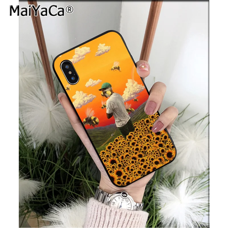 MaiYaCa Тайлер the creator Golf bees Силиконовый ТПУ мягкий черный чехол для телефона Apple iPhone 8