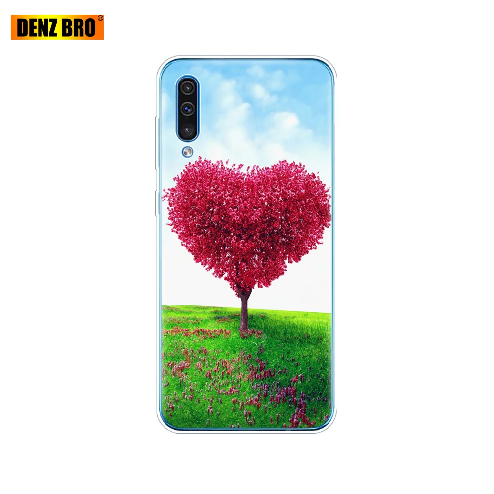 Для samsung Galaxy A50 силиконовый чехол ТПУ Прозрачная задняя крышка телефона для samsung A50 A505 A505F SM-A505F мягкий чехол 6,4 coque - Цвет: 61903