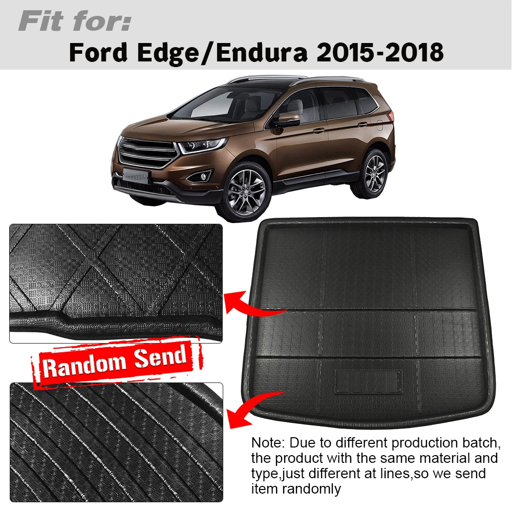 Buildreamen2 для Ford Edge Endura коврик багажника автомобиля напольный поднос сапог защиты