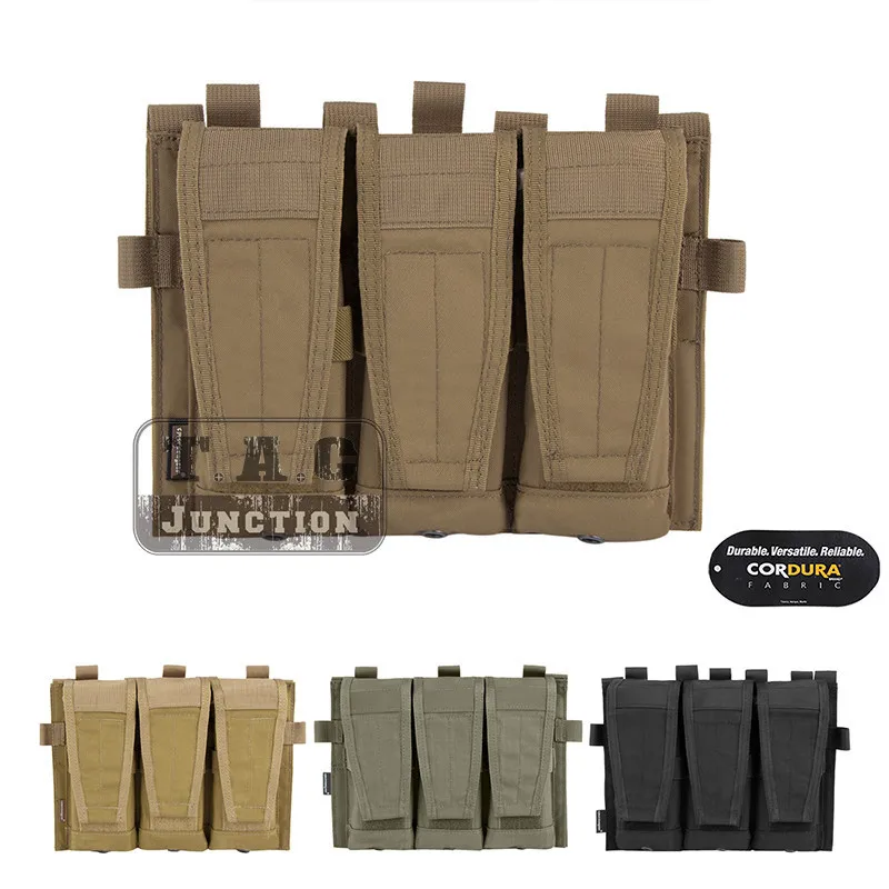 Emerson Тактический AVS Съемный клапан M4 M16 AR15 5,56. 223 Тройная журнальная сумка Emersongear чехол для кружек сумка для амуниции крюк и петля