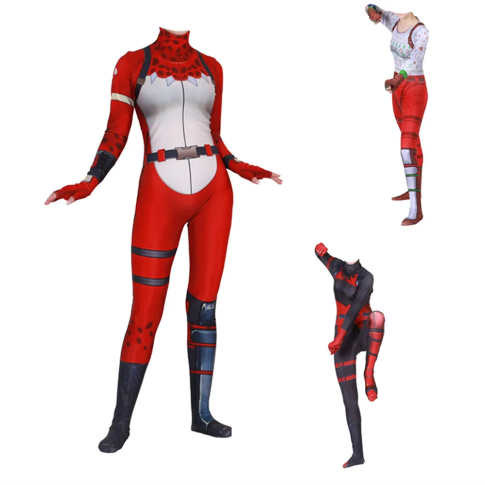 2019 женский костюм для костюмированной вечеринки в стиле игры Kostuum RED NOSED RAIDER
