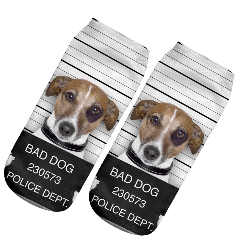 Хит продаж модные дизайнерские женские и мужские хлопковые носки с животными