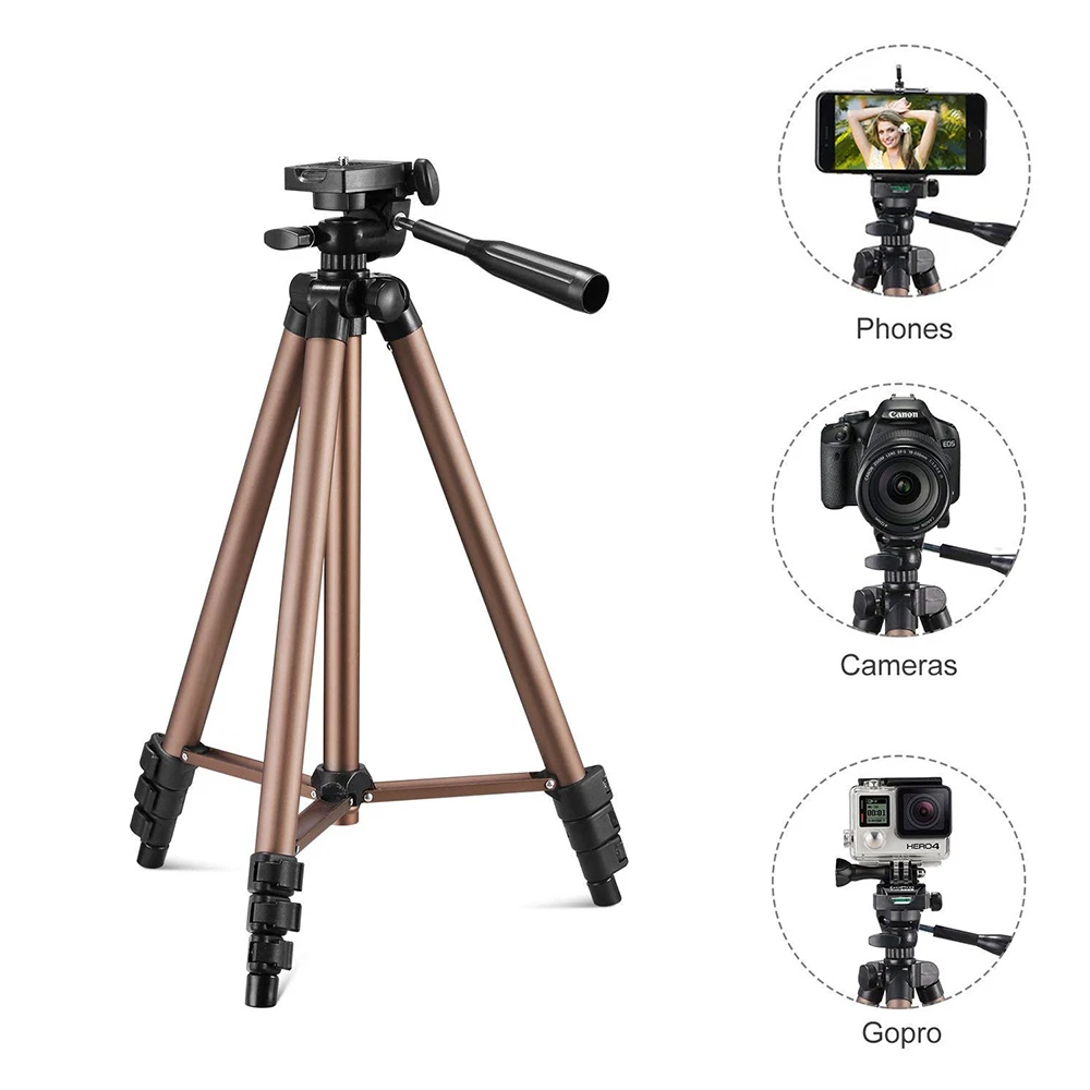 Tripod Штатив для камеры Универсальный портативный штатив легкий для мобильного телефона Профессиональный штатив для Canon sony Nikon камера смартфон - Цвет: Tripod