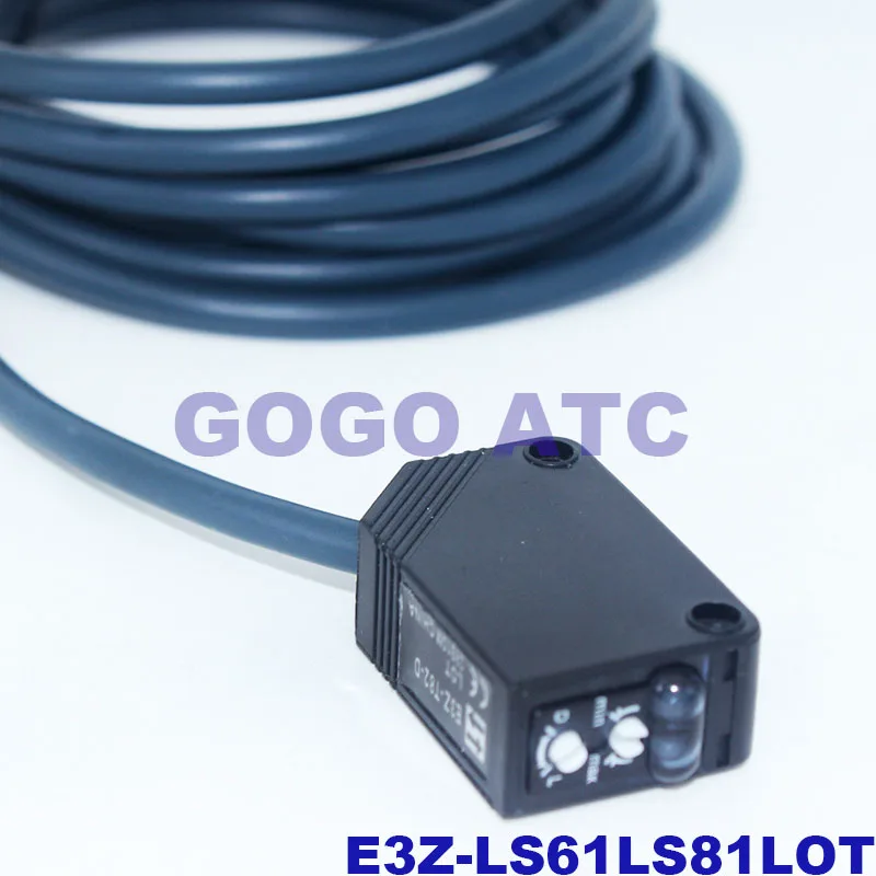 Infrared diffuse reflection induction photoelectric switch sensor E3Z-LS61LS81LOT adjustable LS63 induction black sensor