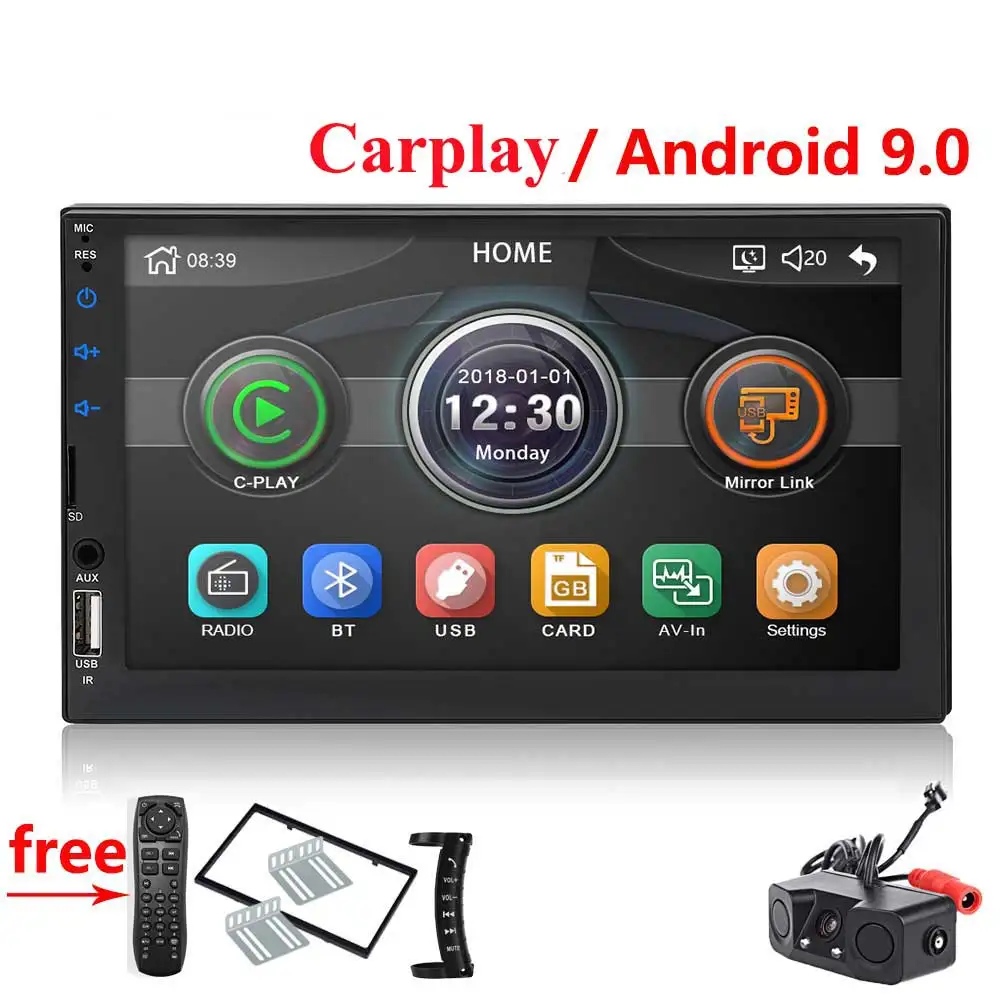pz451 all 2 din автомагнитола " HD сенсорный экран плеер Android Авто Carplay мультимедиа MP5 FM/USB/AUX/Bluetooth автомобильный аудио для камеры заднего вида - Цвет: pz451 all