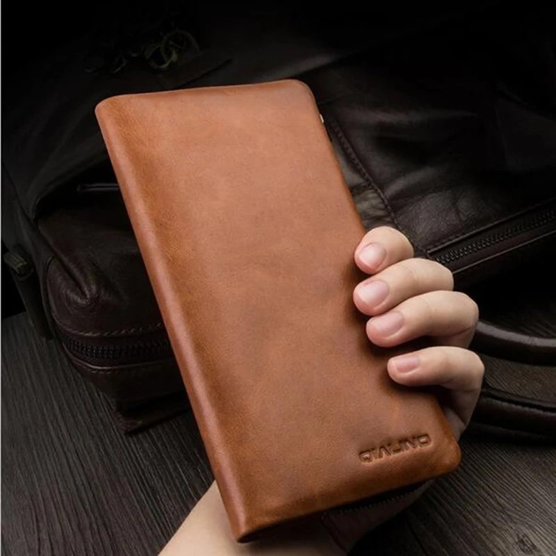 

QIALINO holster for iphone 6 6s 7 & iPhone 7 plus Handmade Genuine Leather Wallet Case for Samsung S6 S6 edge S7 S7 edge