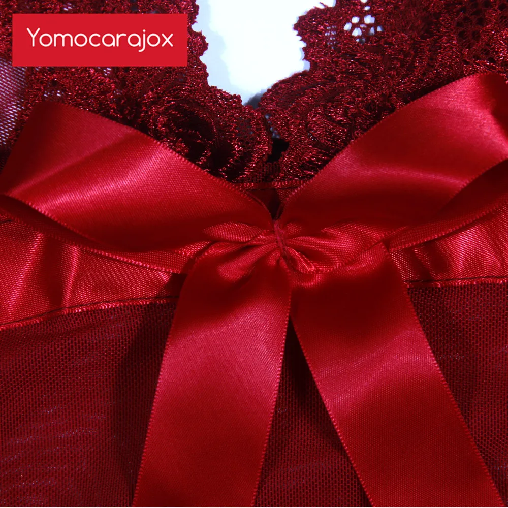 Yomocarajox Сексуальное Женское Эротическое нижнее белье Женская кружевная Пижама