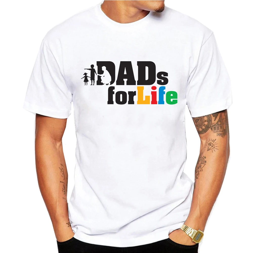 Picture-11 Супер папы футболки Для мужчин топы Повседневное модель Father's Day Футболка короткий рукав забавные papa и I Love Отца и Сына Подарочная футболка футболки Camisetas футболка Homme - Цвет: Picture-11