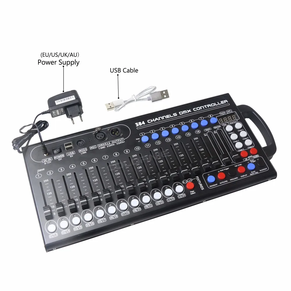 Мини Консоль DMX512 для сценического освещения 384 каналов|Эффект сцены| |