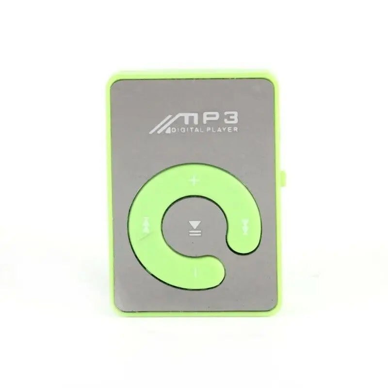 ГОРЯЧАЯ Зеркало Клип USB цифровой Mp3 музыкальный плеер Поддержка до 8 Гб SD TF карта USB