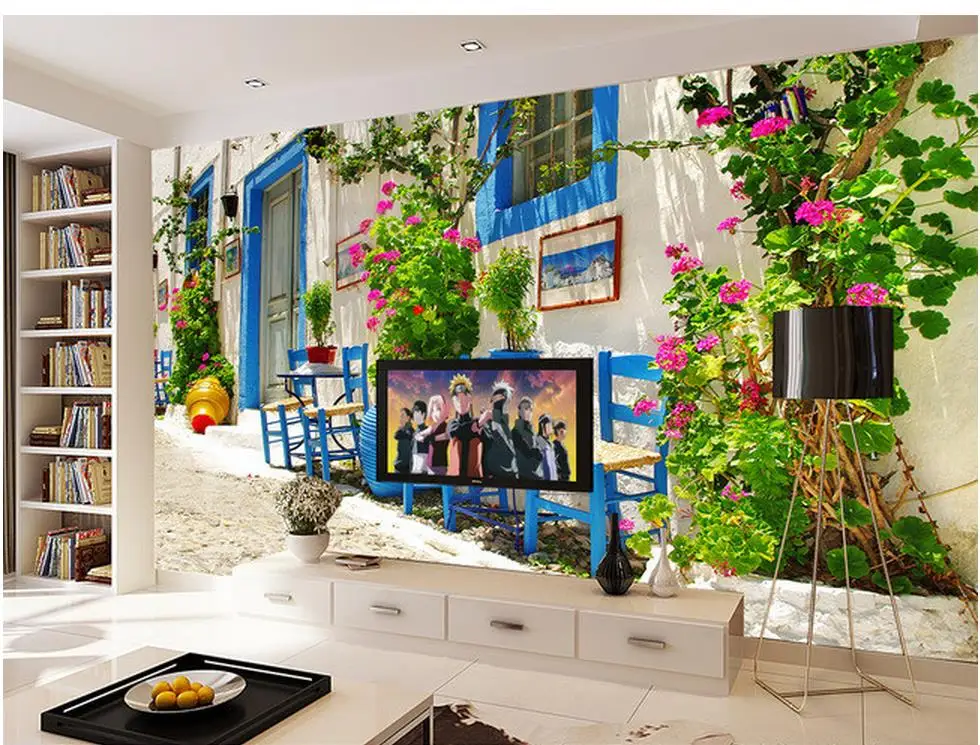 Декор для дома Европейский городской пейзаж фон телевизора настенное окно