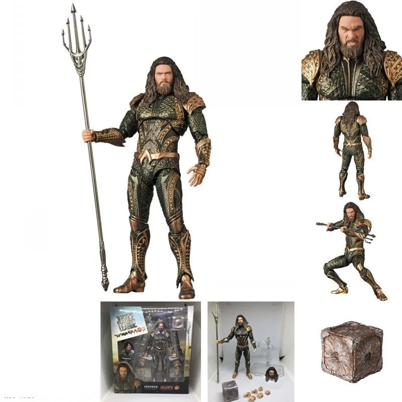 Новинка DC Лига Справедливости Супер герой Aquaman Mafex фильм ПВХ фигурка игрушки