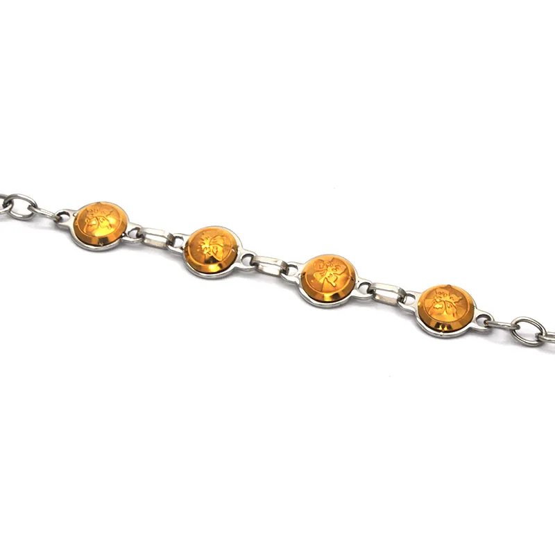 stainless steel silver chain gold round engraved butterfly vintage temperament women | Украшения и аксессуары