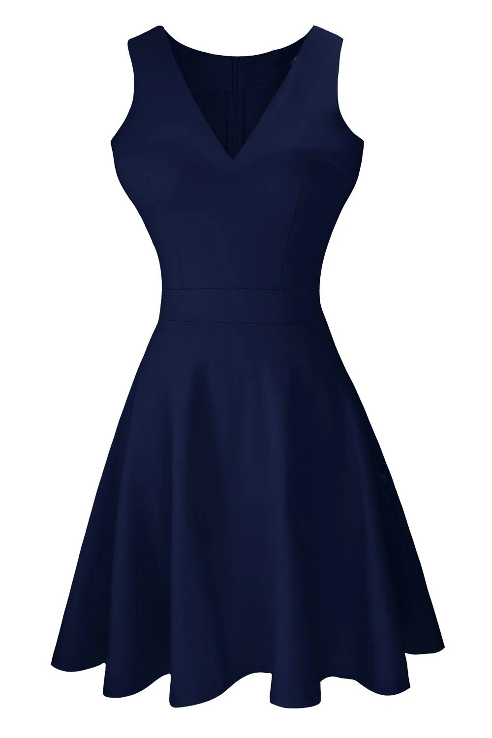

Women's A-Line Sleeveless V-Neck Pleated Little Party Dress