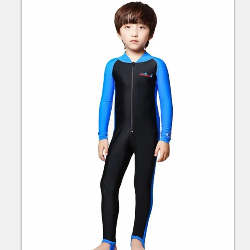 Плюс Размеры Мокрые одежды спорта людей детей Купальник Одна деталь трубка