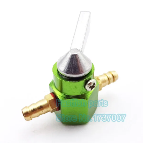 Зеленый топливный кран CNC 1/4 дюйма Встроенный клапан газовый для квадроцикла