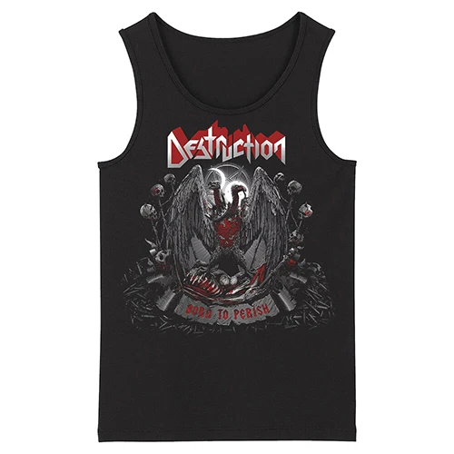Кровопролитие уничтожения смерти черный тяжелый металл Grindcore Deathcore Мужской Топ чёрные майки Азиатский размер - Цвет: 1
