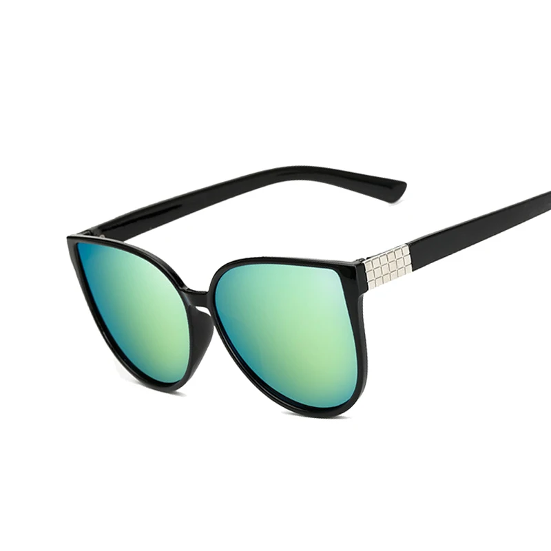 Модные женские солнцезащитные очки карамельных цветов кошачий глаз прозрачная