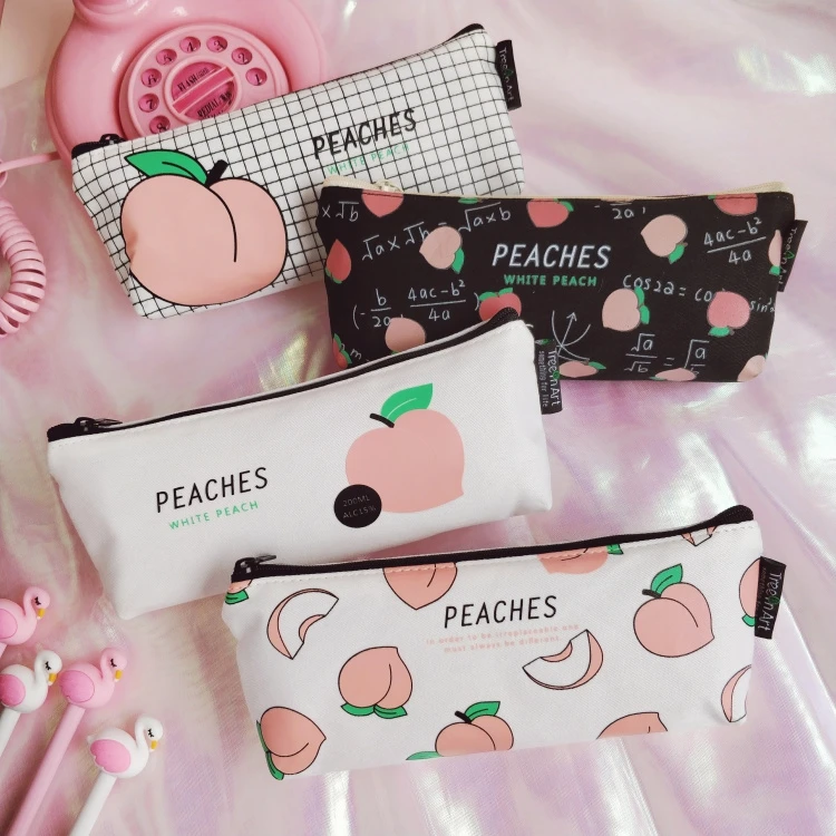 1PcC пасторальный пейзаж школьные принадлежности чехол-карандаш Kawaii для студенческой школы косметичка для женщин офисные принадлежности Escolar холст