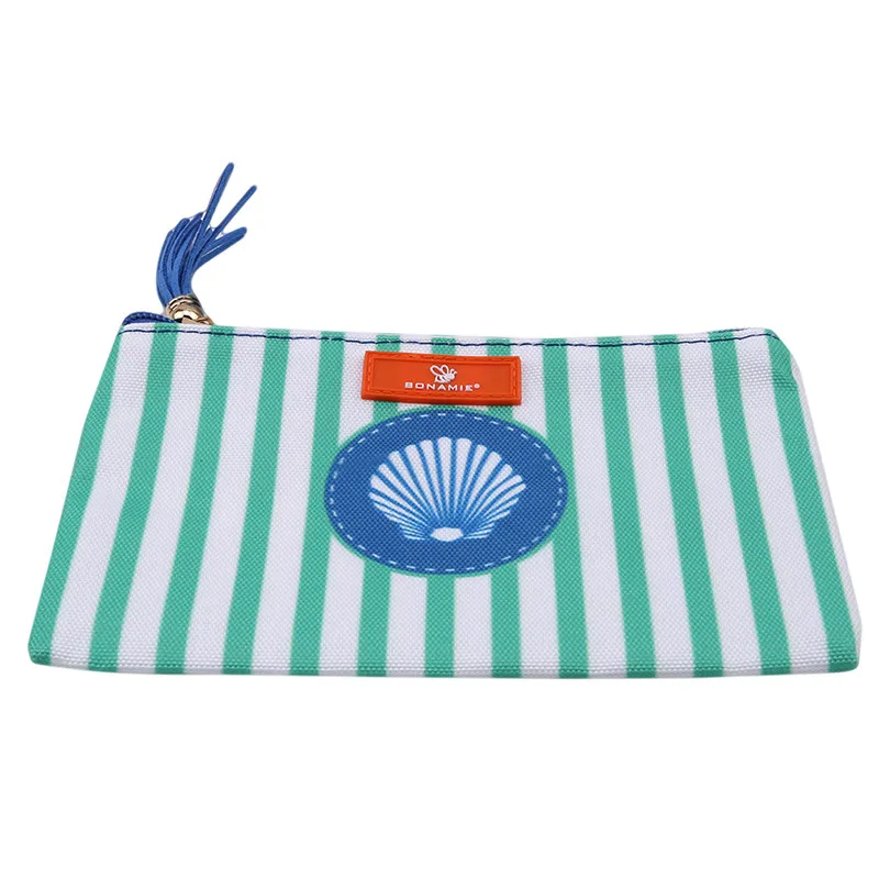 2019 простой кошелек в полоску с нулевым принтом детский клатч Женский на молнии