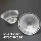 Светодиодные оптические линзы, 20 шт., 1 вт, 3 вт, светодиодные линзы высокой мощности, угол матовой поверхности 20 мм, 5 10 15 30 45 60 90, 120 градусов, отличное качество