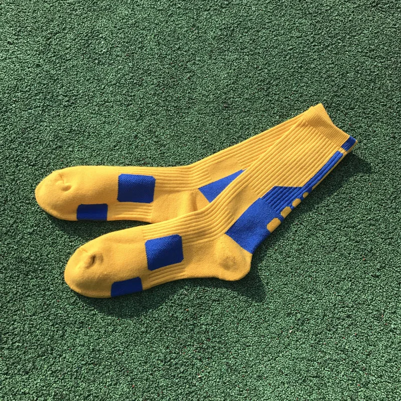 Yellow Moda Socmark брендовая хлопковая велосипедные носки для верховой езды Для мужчин Для женщин Открытый Спорт Бег носки для занятий Баскетболом, футболом Компрессионные носки - Цвет: Yellow