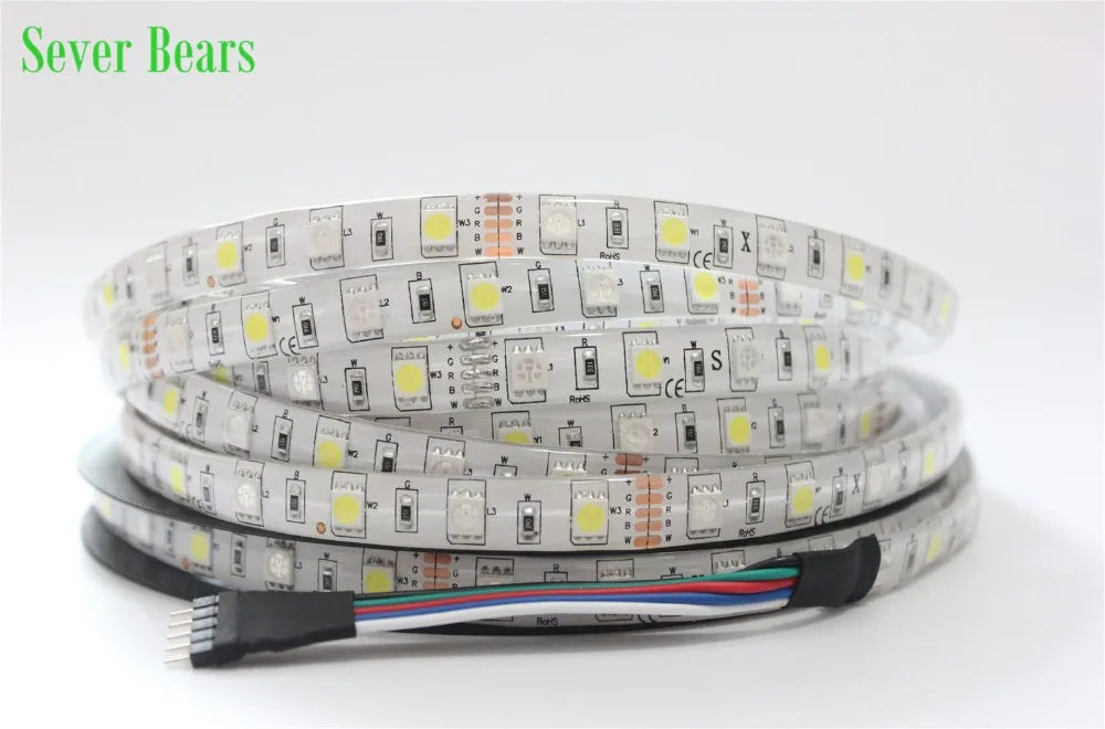 Светодиодный светильник RGBW 5050 5 м + 40key контактный водонепроницаемый IP65 DC12V SMD 60