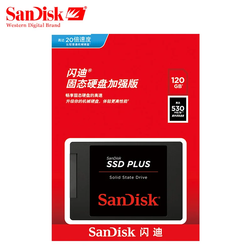Оригинальный SanDisk SSD PLUS Внутренний твердотельный накопитель 120 ГБ 240 480 SATA III 2 5 &quotSSD