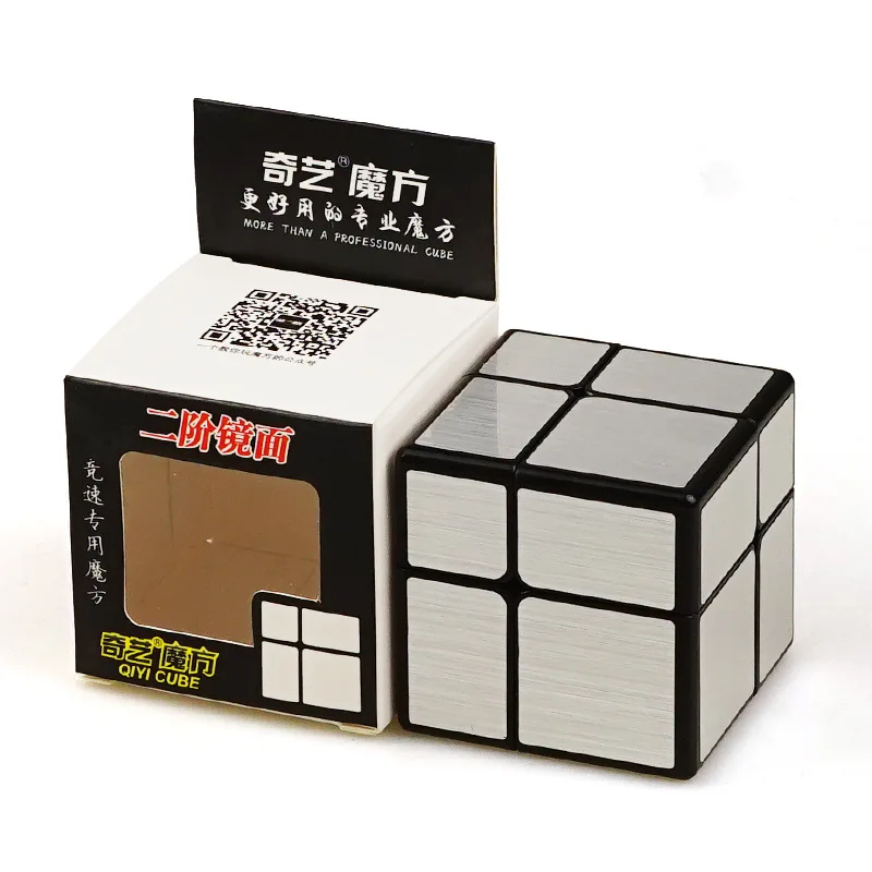 Зеркальный куб 2x2 кубики Qiyi 2x2x2 зеркальные блоки магический головоломка