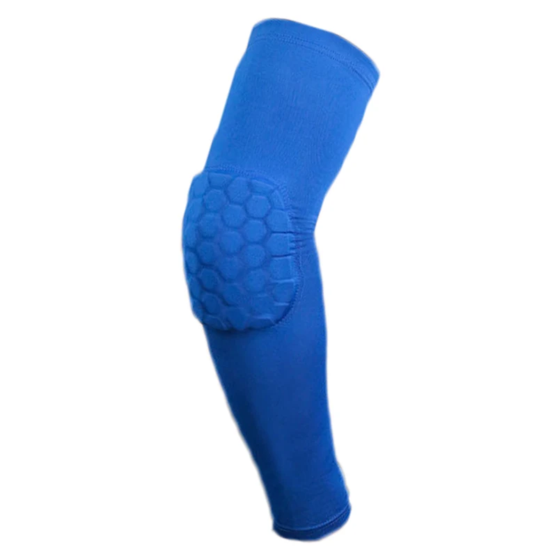 Синий Дышащие спортивные защита для локтей Неломающийся Баскетбол Налокотники бандажа Поддержка; вратарь; нападающий; нарукавники, гетры - Цвет: Синий