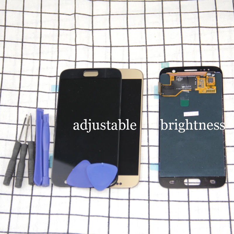 ЖК дисплей + сенсорный экран для Samsung GALAXY S7 G930 G930F G930A G930V G930P G930T|Экраны мобильных