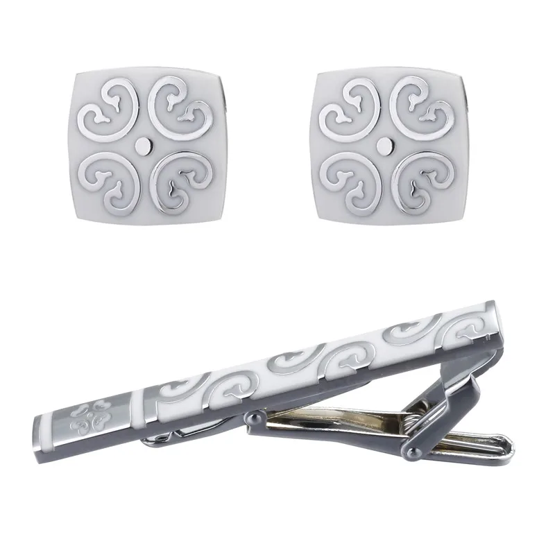 XKZM высококачественные запонки звенья зажим для галстука булавка подарок мужчин