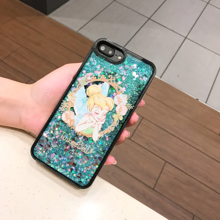 Cartoon Classic Anime Bling Glitter Phone Case For iphone Xs MAX Xr X 5 6 6s 8 7plus Sleeping Beauty Liquid Quicksand Cover |