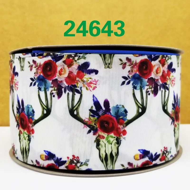 24643 50 двор мультфильм печатных grosgrain ленты 24643 - Цвет: 24643