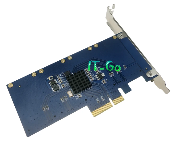 Msata pcie адаптер PCIe X4 на mSATA SSD конвертер Riser Card PCI Express 4 порта контроллер с функцией RAID