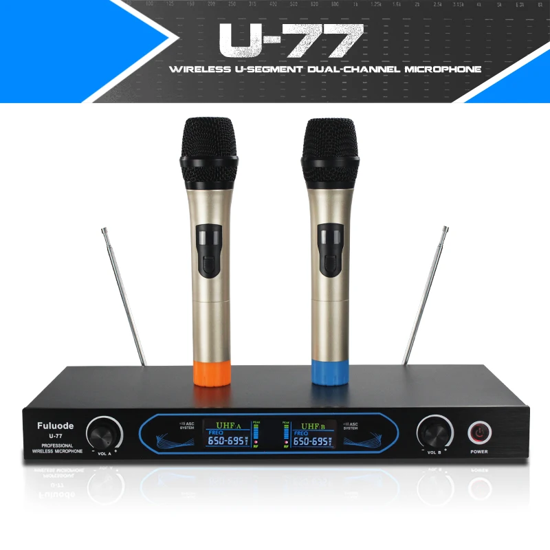 Ручной беспроводной микрофон FULUODE UHF высококачественный профессиональный