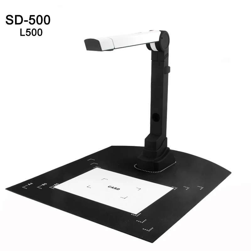 L500 Portable High-Speed flatbed scanner A4 Document Book Photo ID Card Scanner Camera Video Visualizer SD-500 |