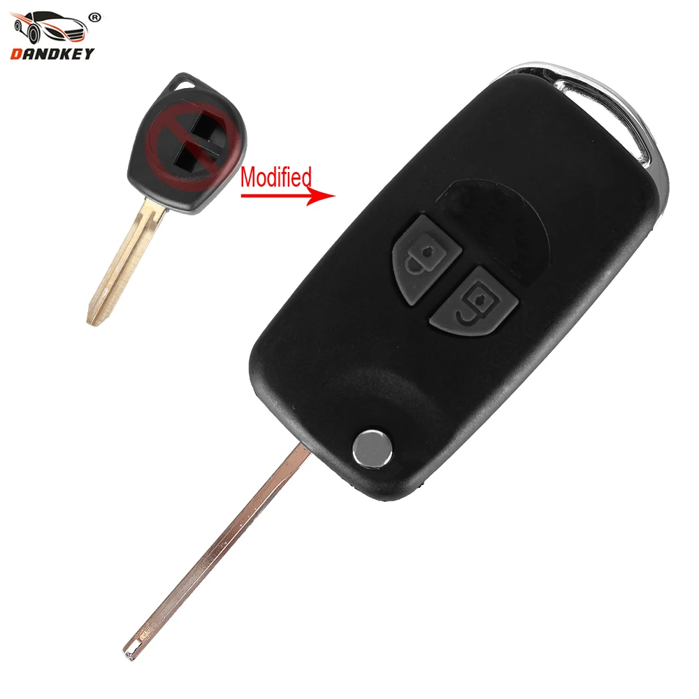 Dandkey 10 шт./лот новый 2 кнопки флип чехол для ключей обновления Suzuki Swift Grand SX4 Liana AERIO