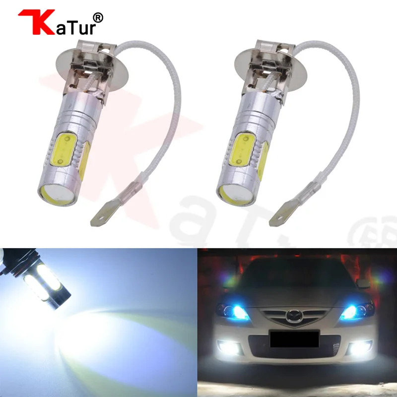 2 шт. H3 светодиодный Светодиодный светильник для вождения автомобиля COB
