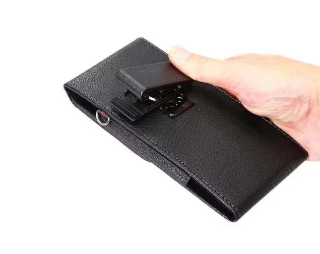 Вращающийся мужской ремень с зажимом для ремня кожаный чехол мобильного