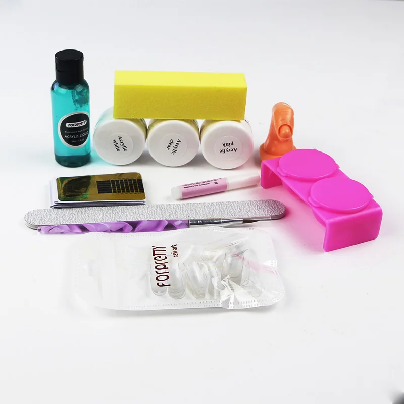 acrylic nail kit B Акриловый набор для маникюра, набор для наращивания ногтей, акриловый набор для маникюра, инструменты для маникюра, акриловый набор для маникюра - Цвет: acrylic nail kit B