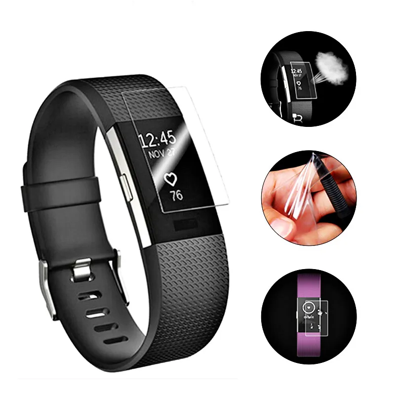 HD защитная пленка из термополиуретана для браслета FitBit Charge 2 Молодежные Смарт