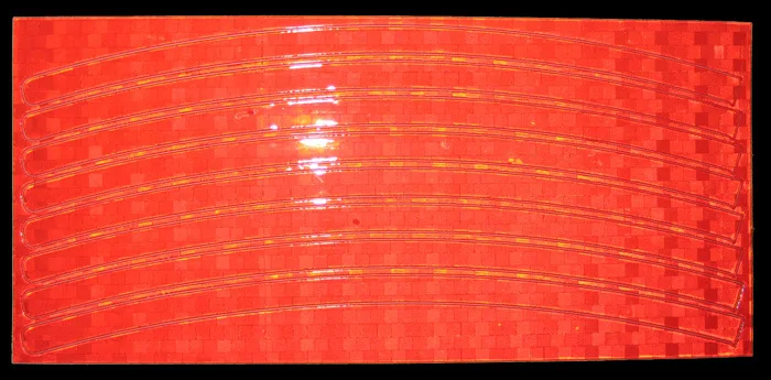 Флуоресцентный велосипедный отражатель флуоресцентный стикер лента ободок