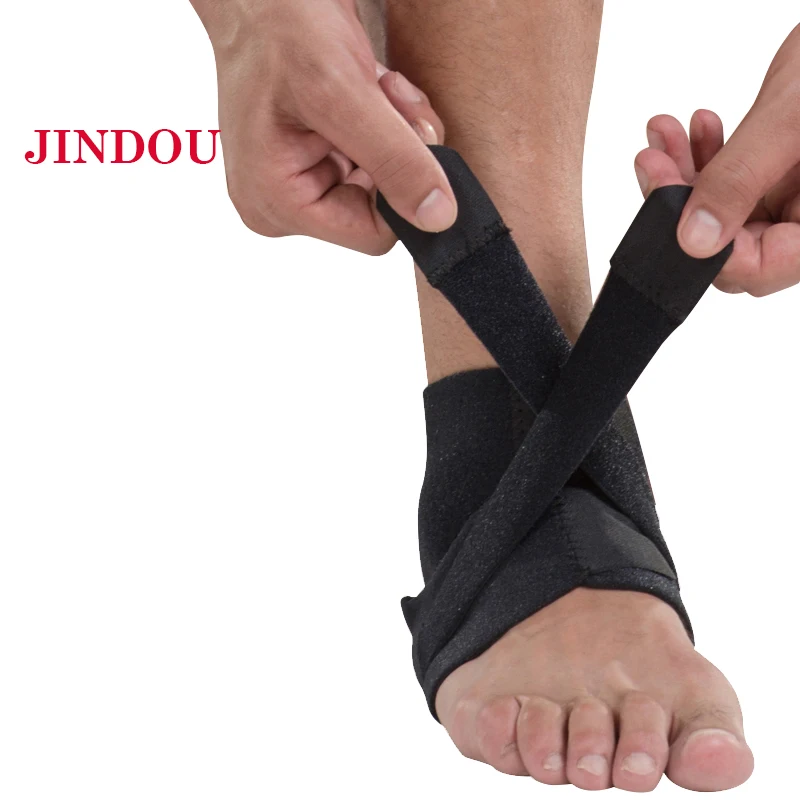 Adjustable Elastic Ankle Support Protector Compression Bandage Brace Protection Sprains Injury Sports Gym Basketball Football | Спорт и