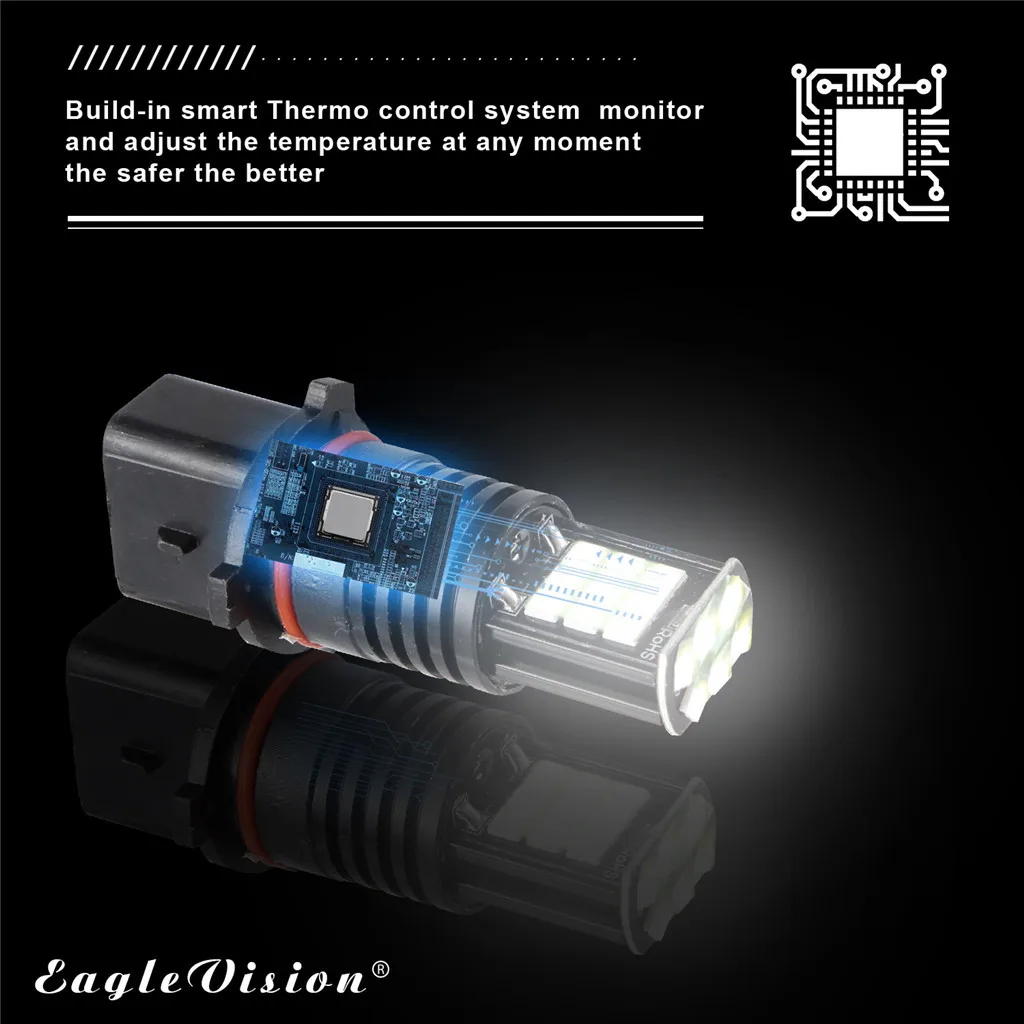 WUPP 2019 новая Автомобильная противотуманная фара 2 шт. P13W 12V 3030 SMD светодиодный RGB