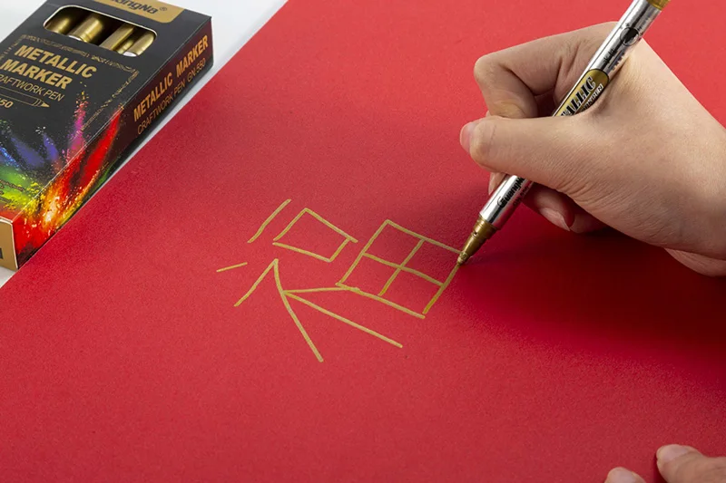 12 цветов Набор mitsubiisi GN Posca Pc 2,8 мм Перманентный маркер Металические ручки на водной основе граффити CD стекло золото серебро