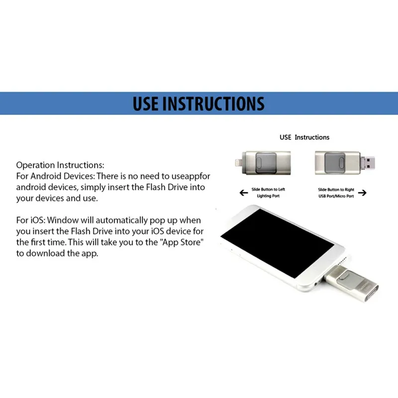 64 ГБ 128 ГБ USB-флеш-накопитель для хранения памяти для iPhone X 8 7 6 6S 5 iPad ручка Stick On.