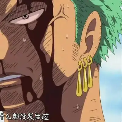 3 см цельный ророноа Зоро серьги фигурка модель игрушки куклы аниме мультфильм
